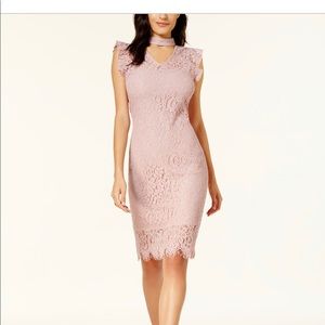 Beautiful NWT mauve lace midi dress!